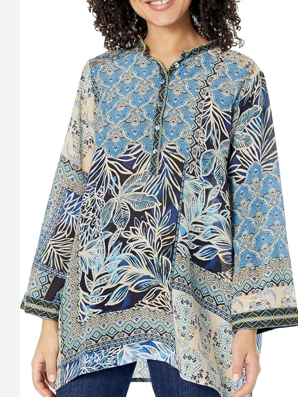 Johnny Was silk tunic